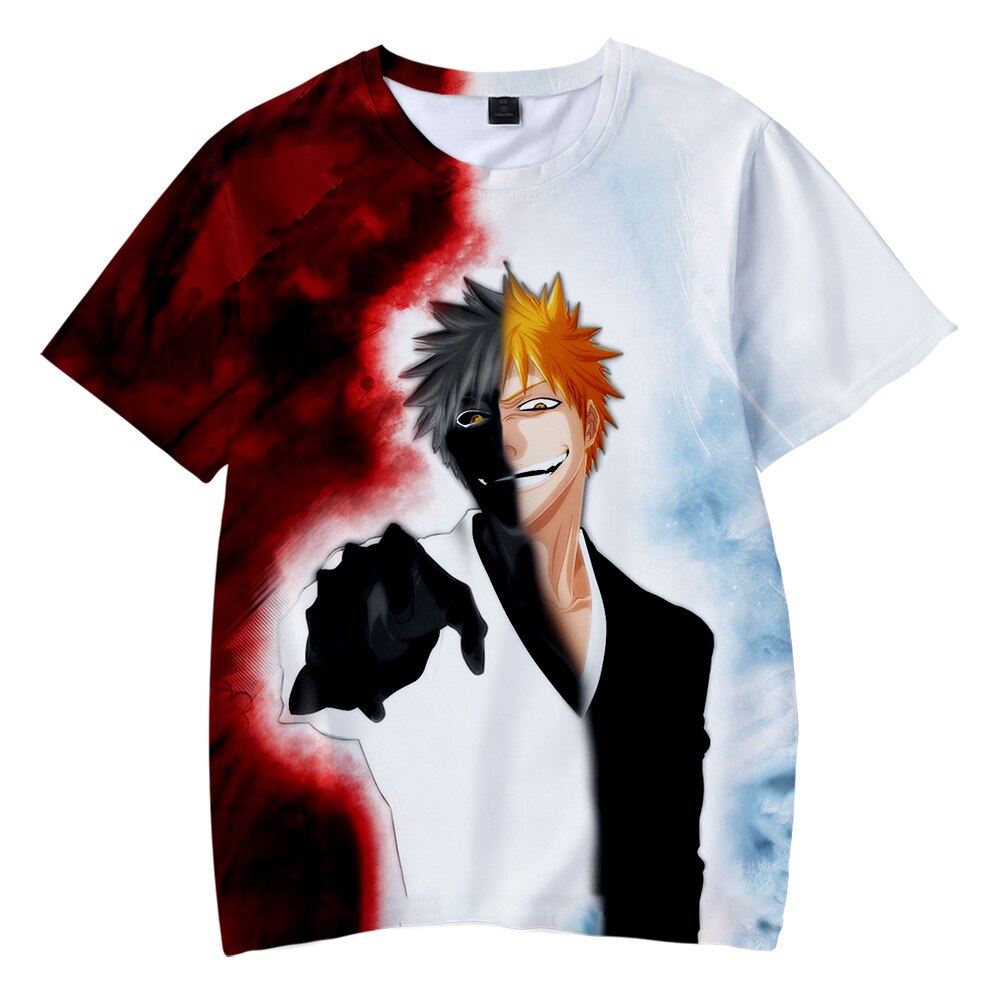 T shirt Men BLEACH 3D Printed Children T shirts Y2k Anime Summer Short Sleeve High Quality 1 - Bleach Store